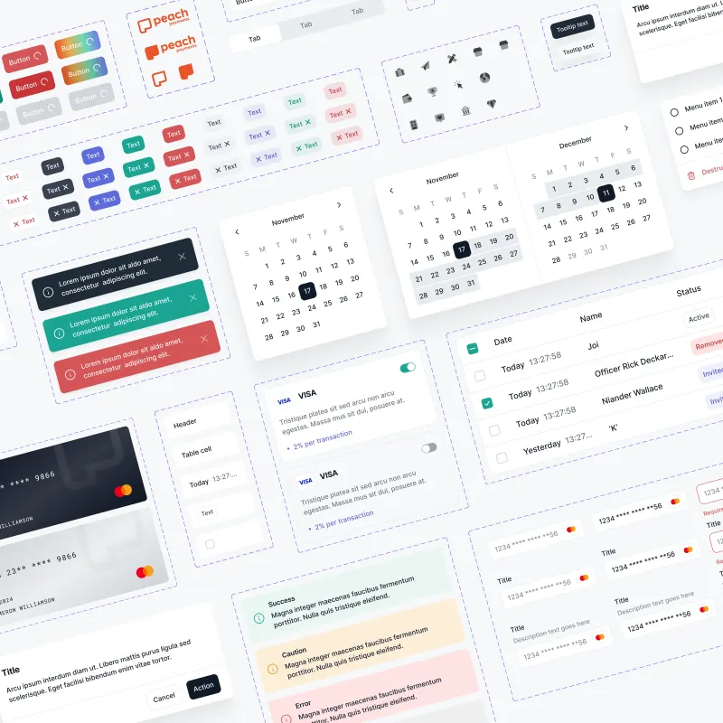 Peach Core component library