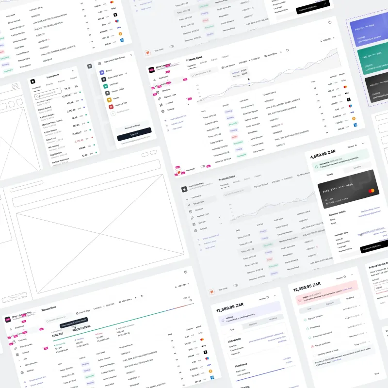 Peach Payments dashboard